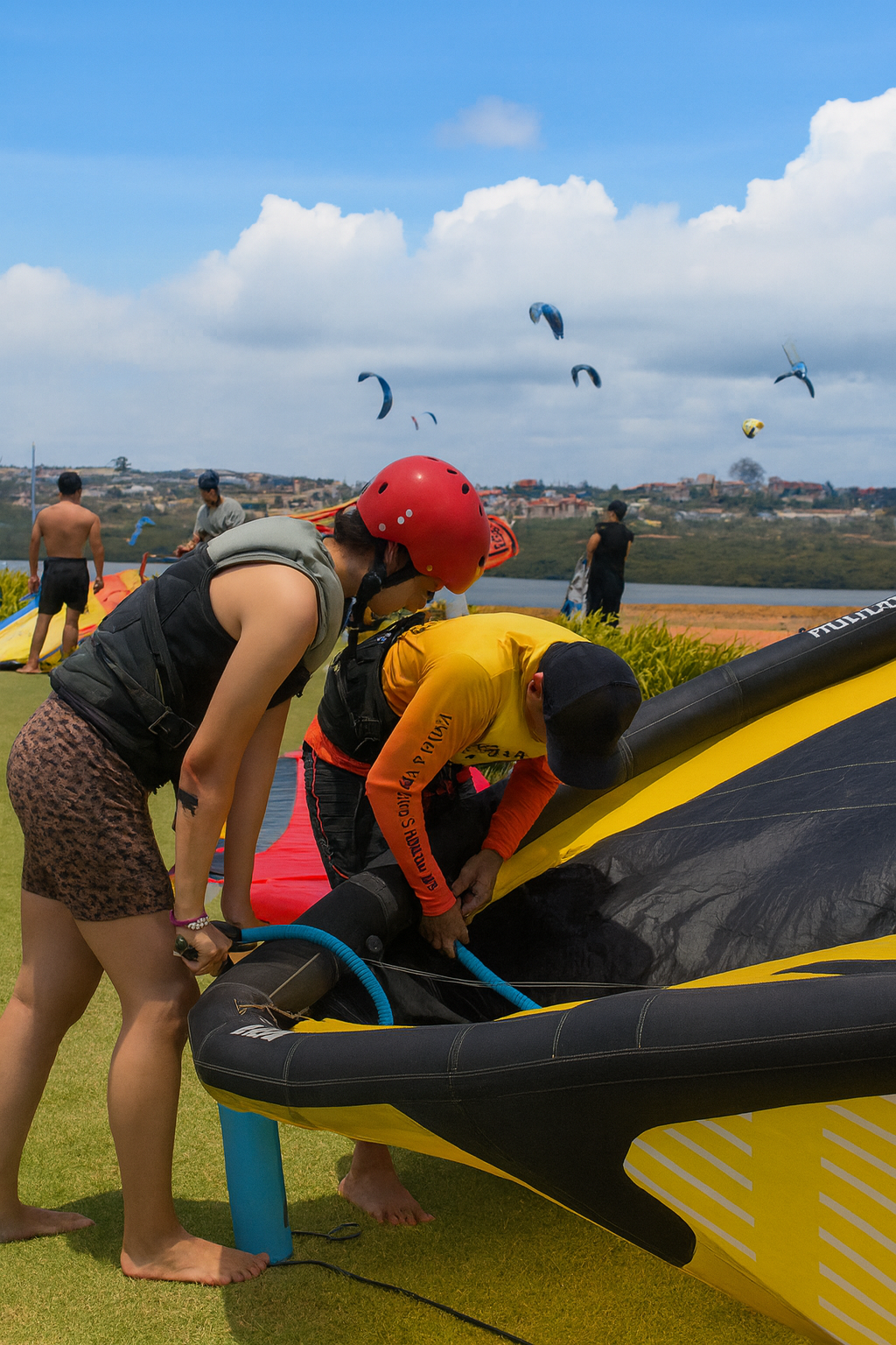 Inflando kite